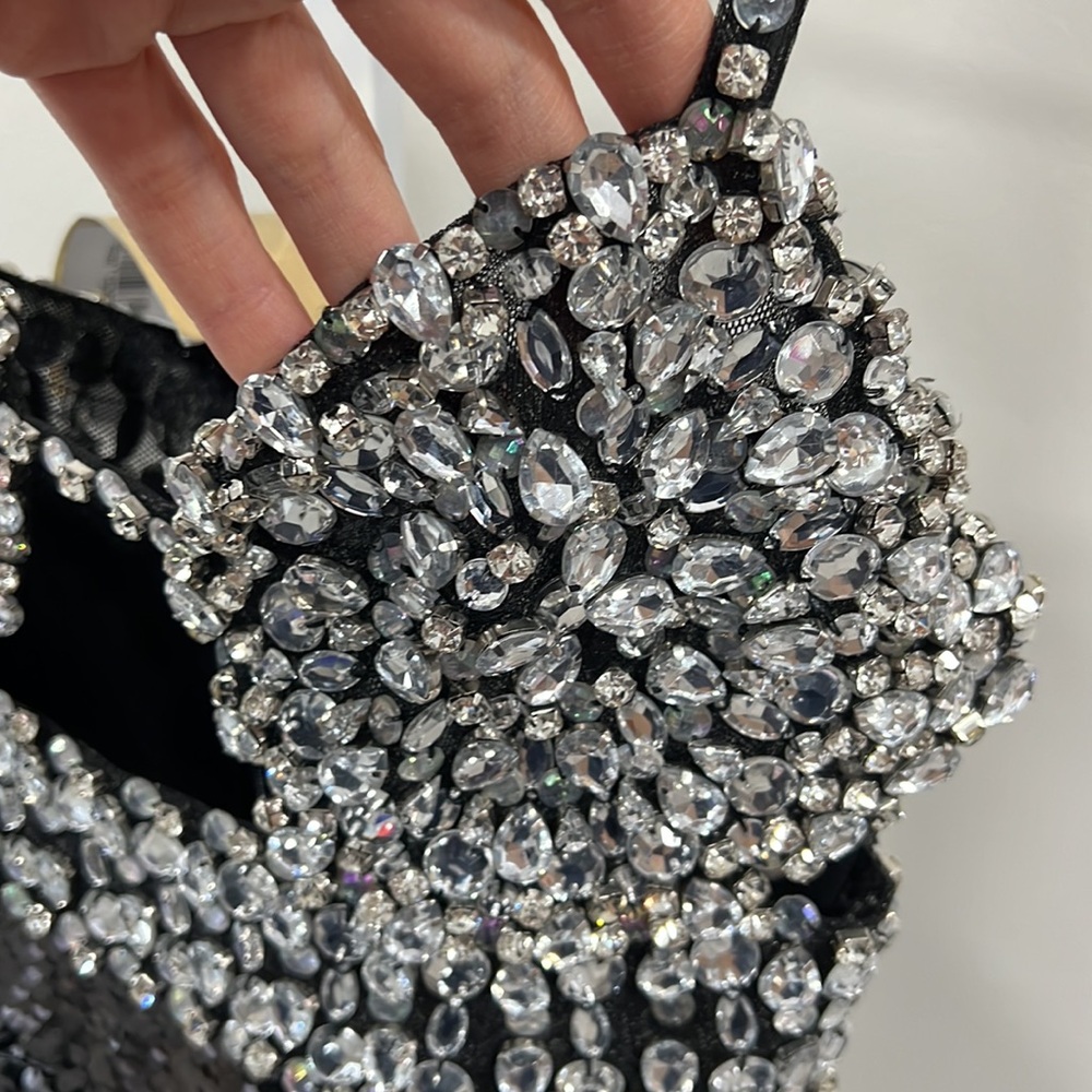 PATBO Hand Beaded Sequin Gown in Black - Picture 14 of 15